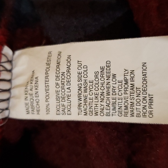 IZOD Vintage Luxury Sport Black Red Check Full Zip Size M - Picture 7 of 7